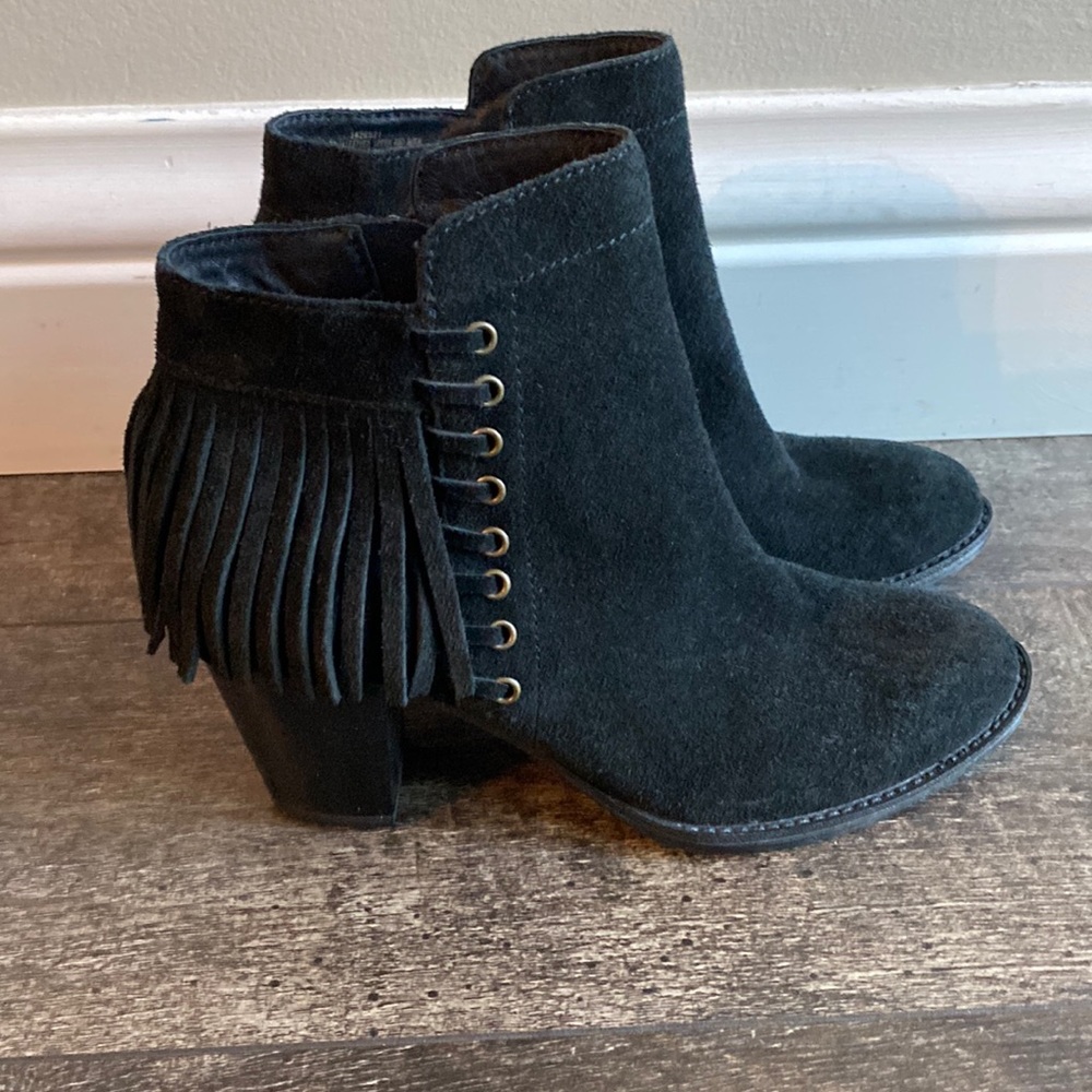Sofft Fringe Ankle Boots